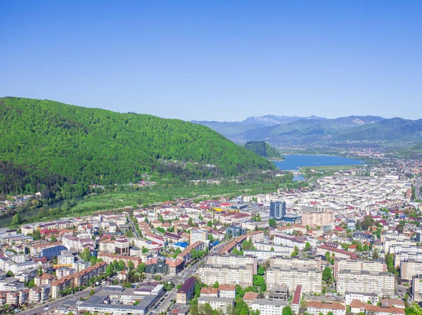 Yazın Piatra Neamt Şehri Romanya Seyahat Hedefi — Stok fotoğraf