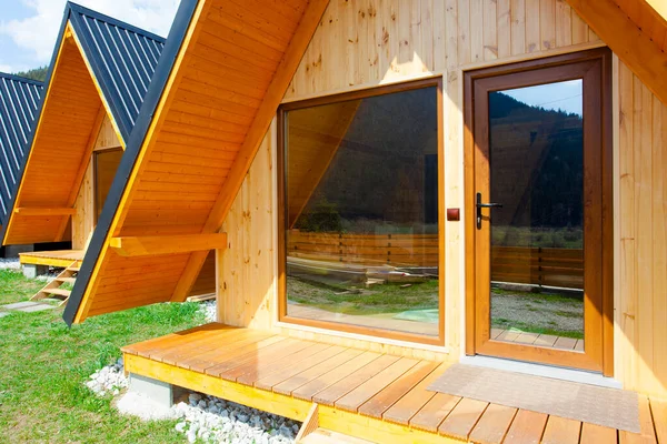 Cabane Bois Dans Nature Pour Détendre Vacances — Photo