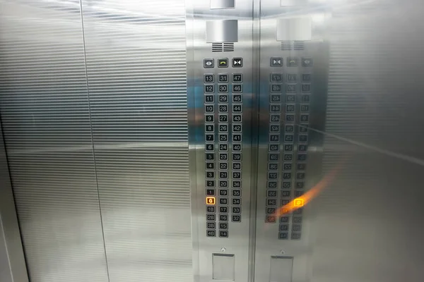 Elevator Buttons High Rise Building — Stockfoto