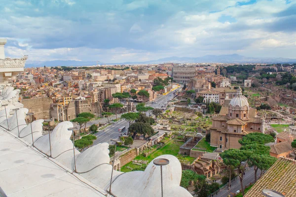 Paisaje Ciudad Roma Italia Vista Aérea — Foto de Stock