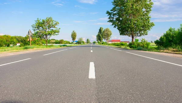 Weg Het Zomerlandschap Roemenië — Stockfoto