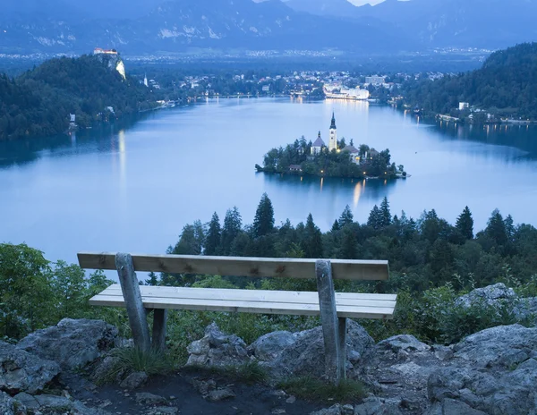 Lacul Bled din Alpii Julieni, Slovenia — Fotografie, imagine de stoc