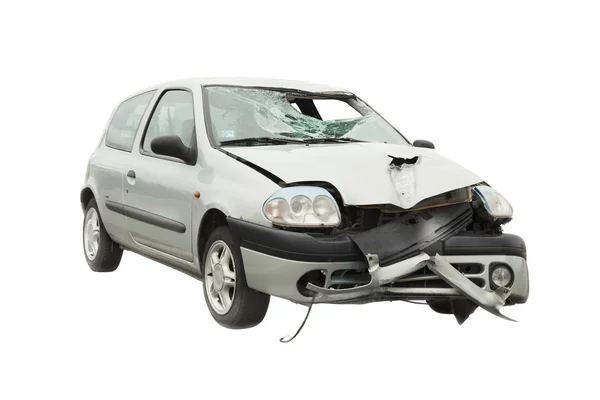 Wrecked car accident — Stock Photo, Image