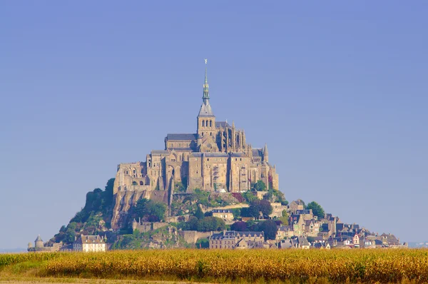 Мон-Сен-Michel замок — стокове фото