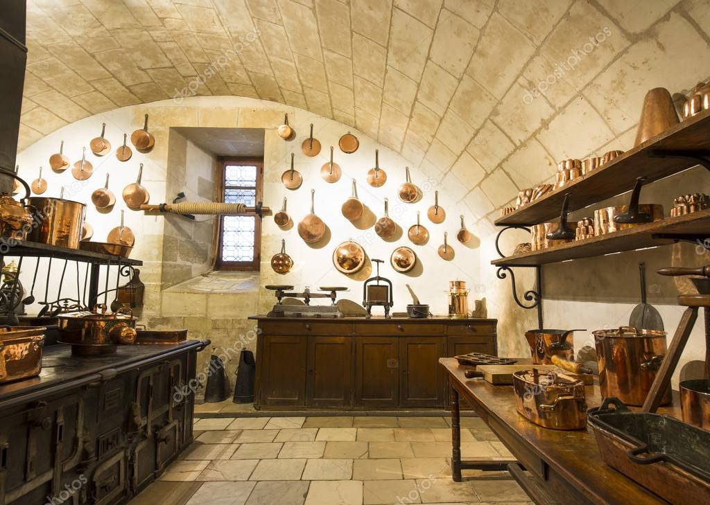 Vue intérieure, de Chenonceaux Château de cuisine — Photo éditoriale ... Vue intérieure, de Chenonceaux Château de cuisine — Photo éditoriale ...