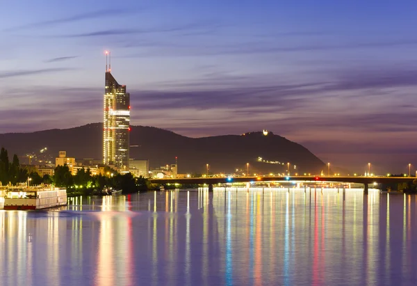 Wien city på natten — Stockfoto