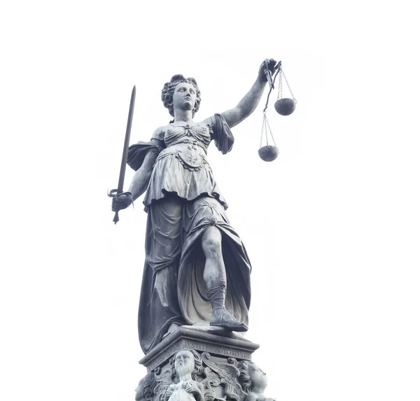 Dame Justitie standbeeld — Stockfoto