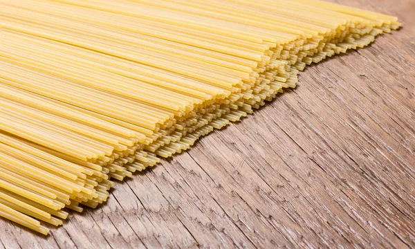 Espaguete não cozido closeup — Fotografia de Stock