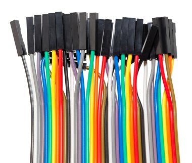 çok renkli elektrik telleri portre 