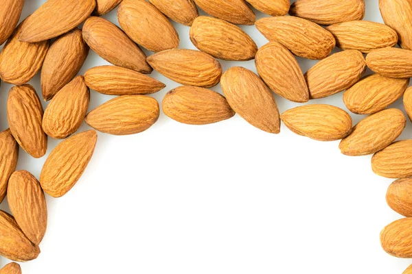 Natural almond closeup — Stock Photo, Image