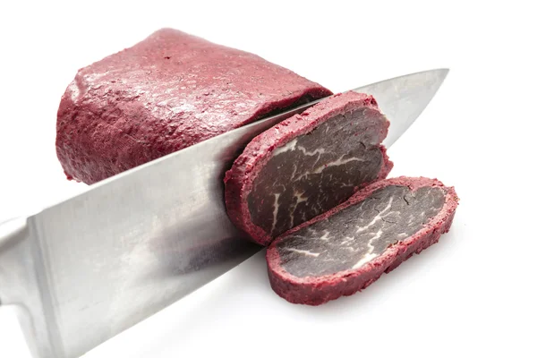 Сухое мясо в специях — стоковое фото
