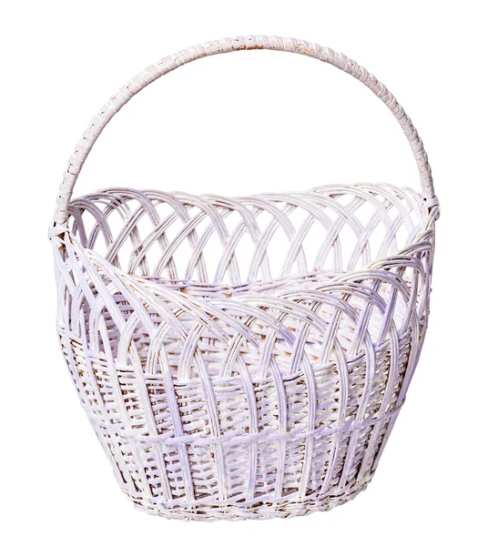 Old wicker basket — Stock Photo, Image