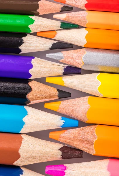 Crayons de couleur gros plan — Photo