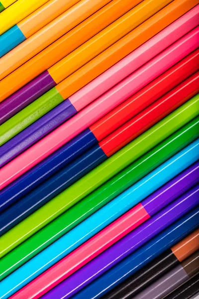 Lápices de colores de cerca — Foto de Stock