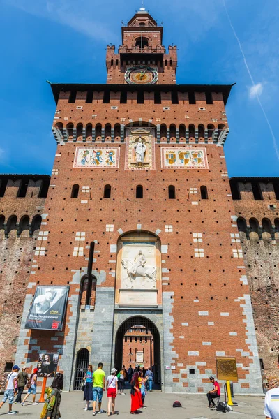 Castelo de Sforza em Milão, Itália . — Fotografia de Stock