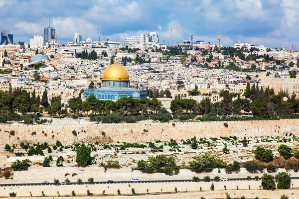 도시 예루살렘의 파노라마Panorama miasta Jerozolimy — Zdjęcie stockowe