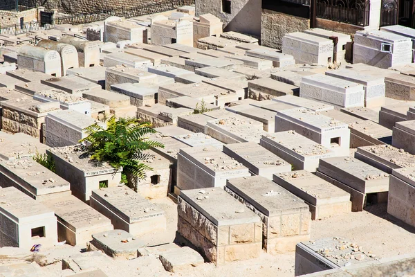 Cemitério na cidade de Jerusalém — Fotografia de Stock