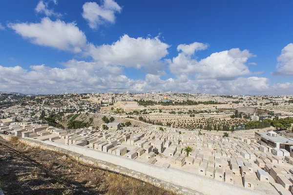 Panorama över Jerusalems gamla stad — Stockfoto