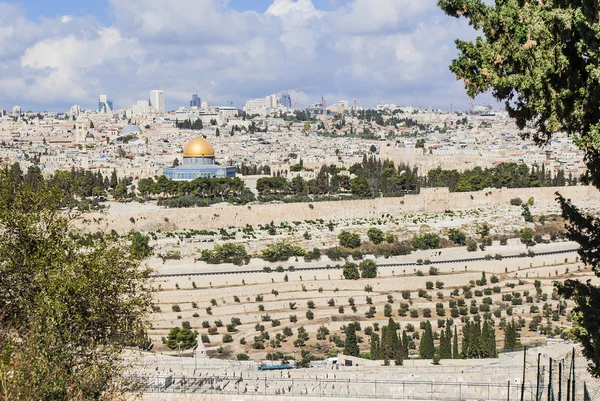 Al-Aqsa panorama da cidade velha — Fotografia de Stock