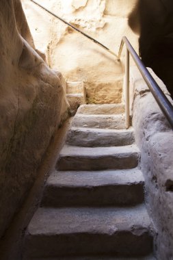 Tebeşir mağara içine iniş 