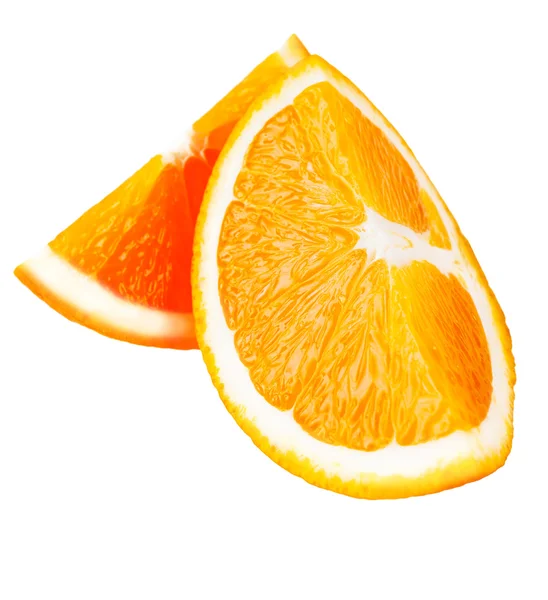 Два шматки апельсина — стокове фото