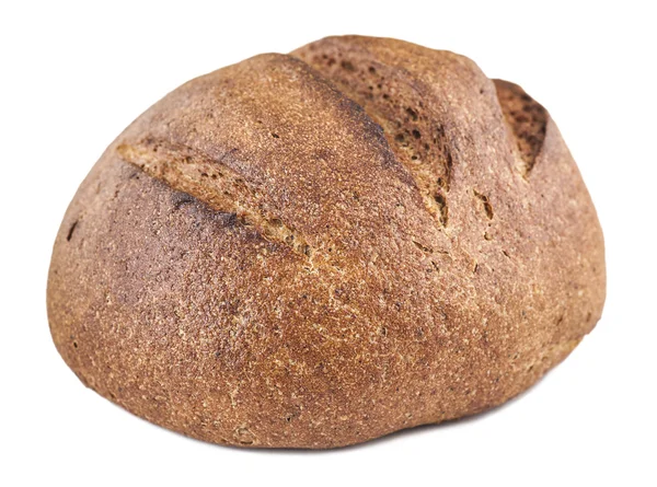 Круглый черный хлеб — стоковое фото