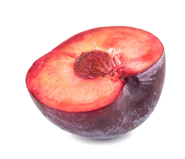 Half ripe blue plums — Stock Photo, Image