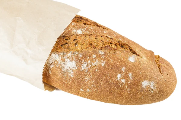 Chléb v balení papíru — Stock fotografie