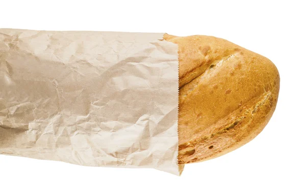 Brot in Papierverpackung — Stockfoto