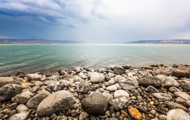 Sea of Galilee landscape  clipart