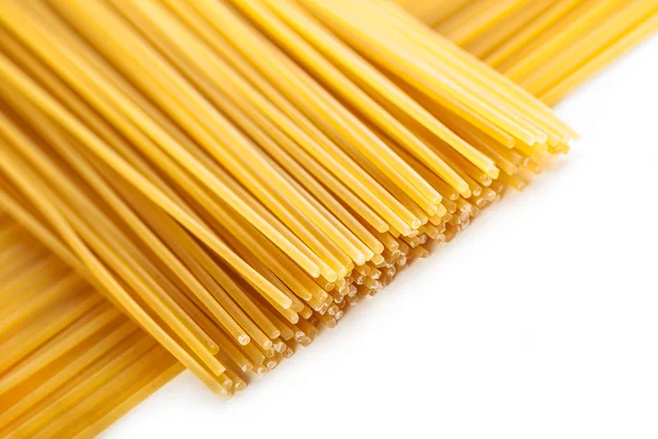 Pasta Gepost op het een rij — Stockfoto