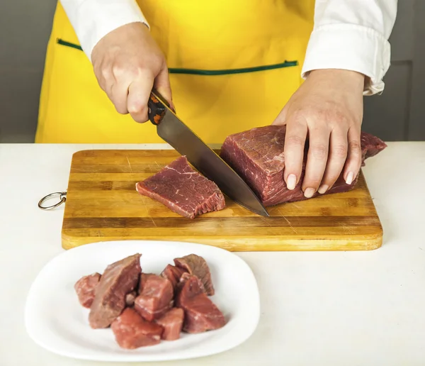 Koken gehakte rundvlees filet — Stockfoto