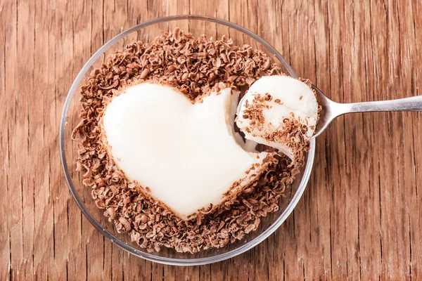 Cioccolato alla gelatina di vaniglia — Foto Stock