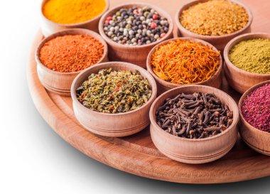 baharat ahşap kase yakın çekim ayarla 