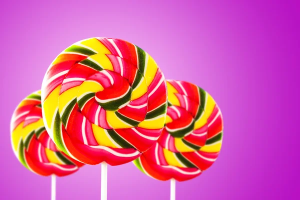 Colorful round form lollipop — Stock Photo, Image