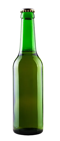 Cerveja em uma garrafa de vidro — Fotografia de Stock