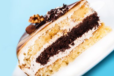 çikolata bir tabaka ile pasta 