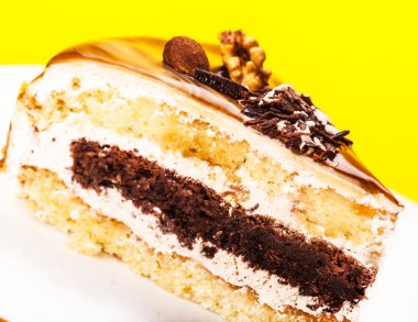 taze pasta çikolata bir tabaka ile 