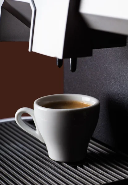 Крупним планом чашку чорної кави — стокове фото