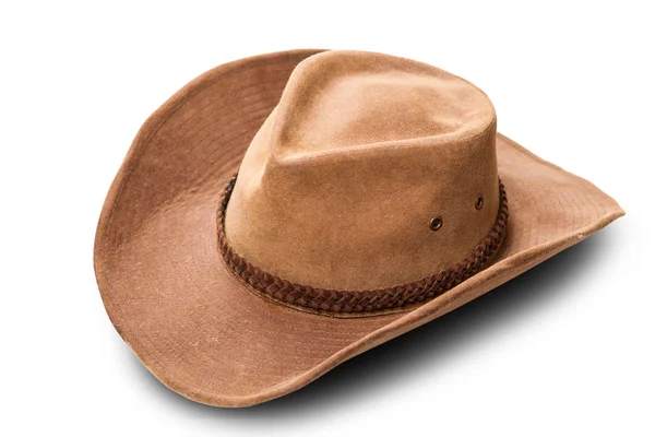 Läder cowboyhatt närbild — Stockfoto