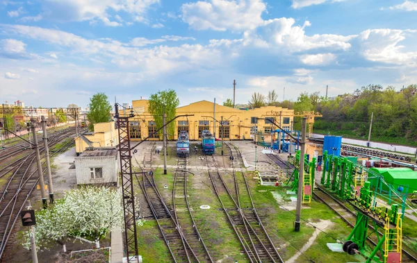 Oprava železniční stanice — Stock fotografie