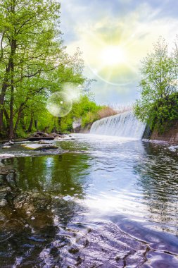 Yaz peyzaj waterfal