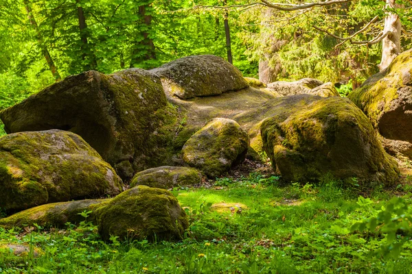 Landschap, grote rotsachtige rotsblokken — Stockfoto