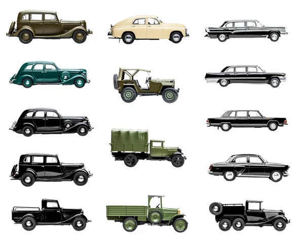 Retro model arabalar — Stok fotoğraf