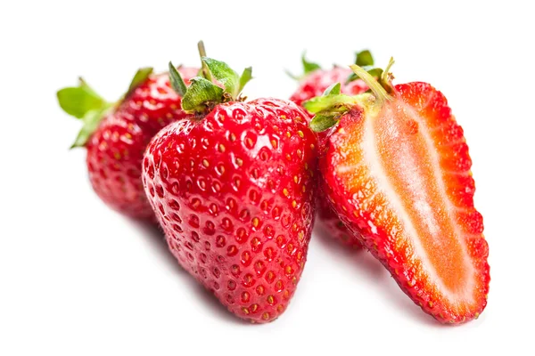 Juicy strawberries closeup — Stock Photo, Image