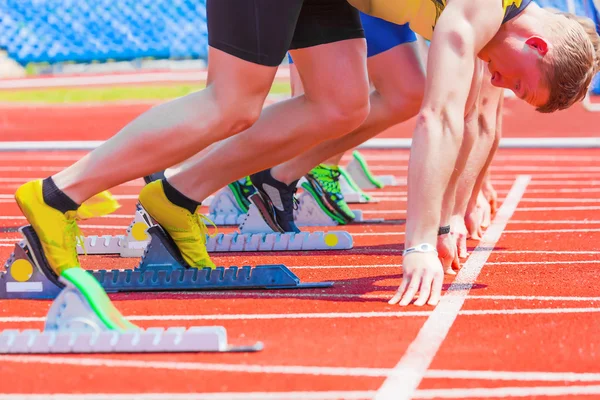 Läufer am Start — Stockfoto