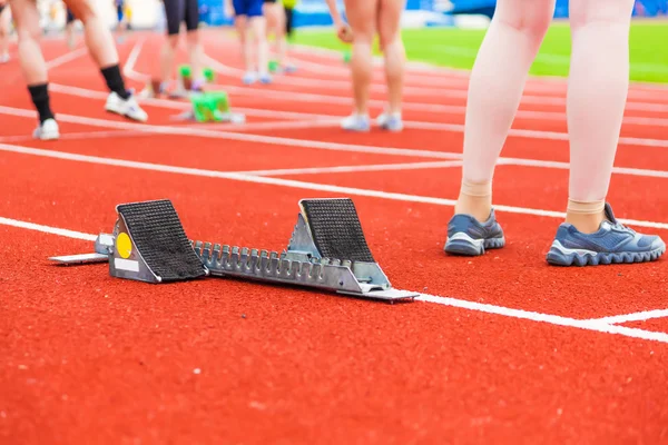 Preparação para a corrida — Fotografia de Stock