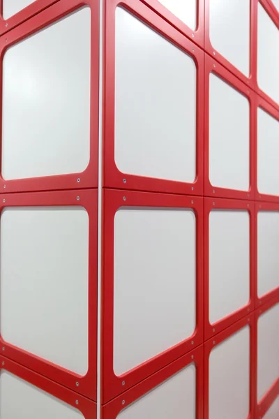 Rojo geométrico los cuadrados —  Fotos de Stock