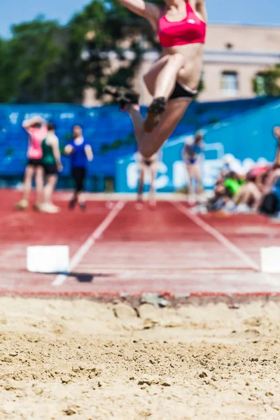 Women's competitions in athletics — Stock Photo, Image
