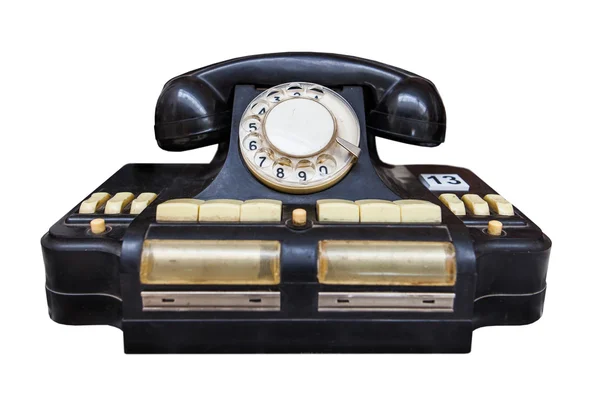 Vintage zwarte telefoon — Stockfoto